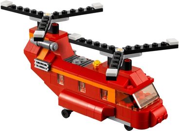 Roter Helikopter