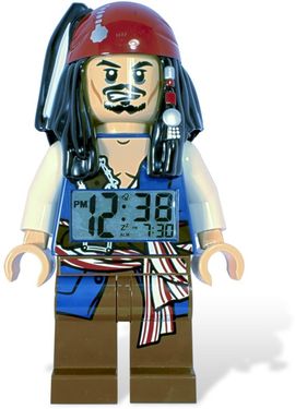 Pirates of the Caribbean Jack Sparrow Minifigure Clock