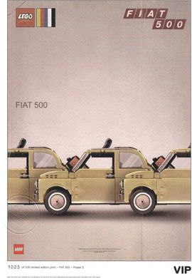 Fiat Art Print 2 - Three Cars