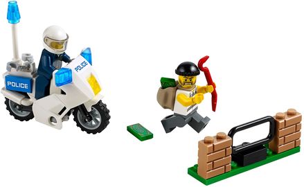 Polizei-Motorrad-Jagd