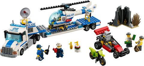 Polizei-Hubschrauber-Transporter