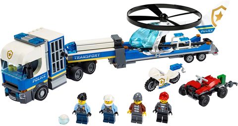 Polizeihubschrauber-Transport