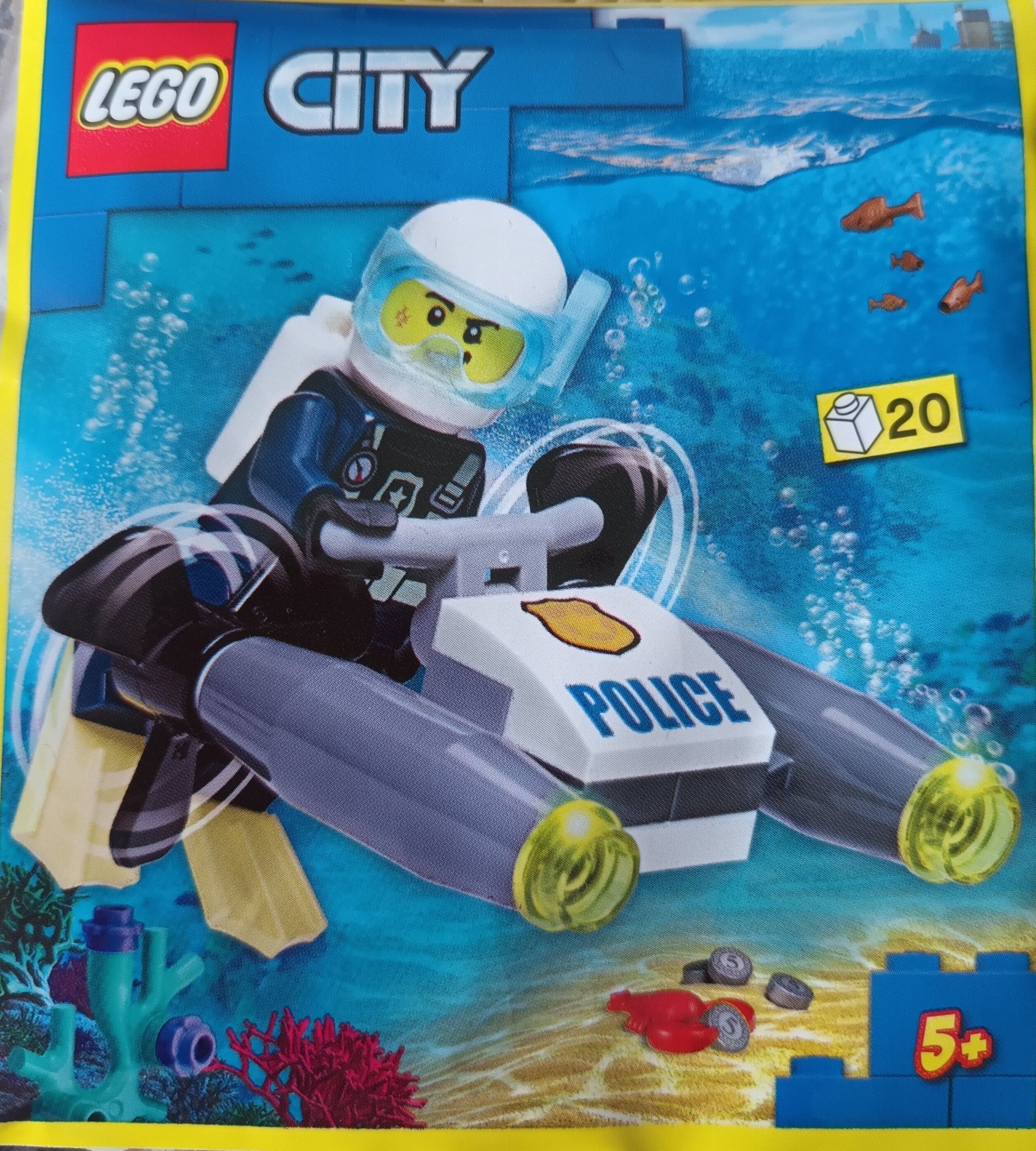 Police Diver with Underwater Scooter