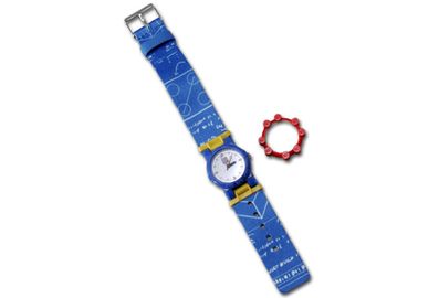 Blue Print Fabric Watch