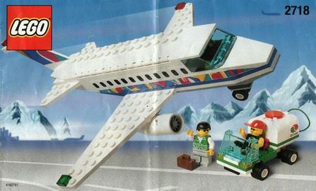 Flugzeug mit Bodencrew