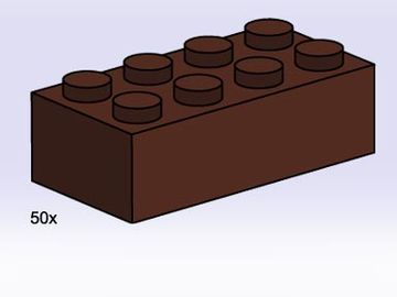 2x4 Brown Bricks