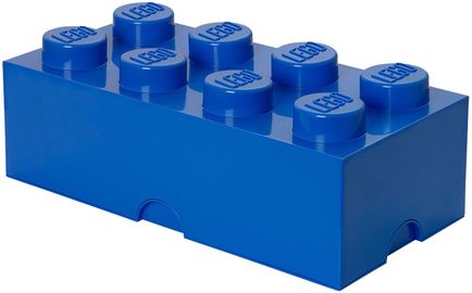 8 stud Blue Storage Brick