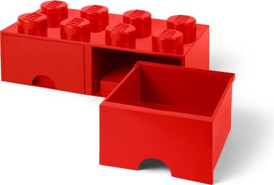 LEGO 8 Stud Red Storage Brick Drawer