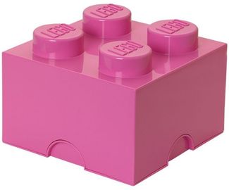 4 stud Pink Storage Brick