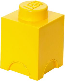 1 stud Yellow Storage Brick
