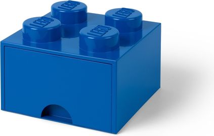 4 stud Bright Blue Storage Brick Drawer