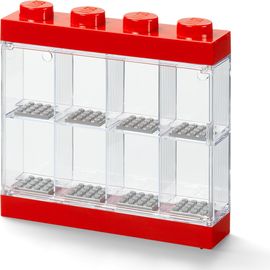 8 Minifigure Display Case Red