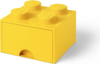 4 Stud Yellow Storage Brick Drawer