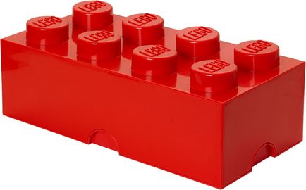 8 Stud Storage Brick Red