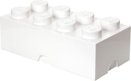 8 Stud Storage Brick White
