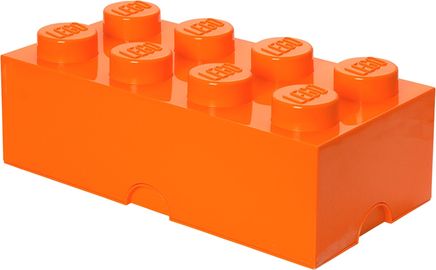 8 Stud Storage Brick Orange