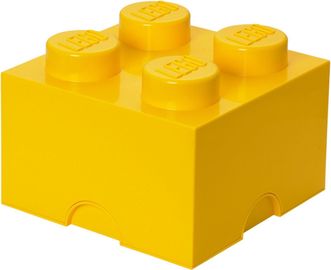 4 Stud Storage Brick Yellow