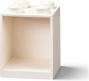 4 Stud Brick Shelf White