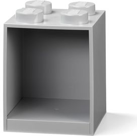4 Stud Brick Shelf Gray