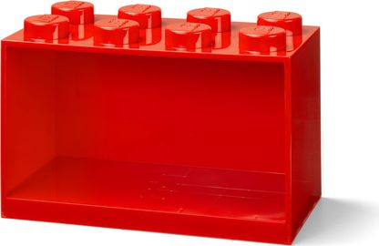 8 Stud Brick Shelf Bright Red