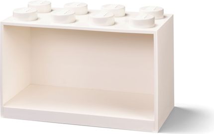 8 Stud Brick Shelf White