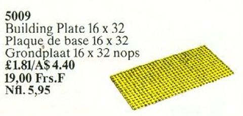 Building Plate 16x32 Yellow
