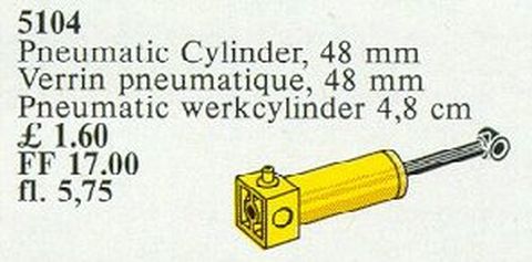 Pneumatic Piston 48mm Yellow