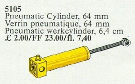 Pneumatic Piston Cylinder 64mm Yellow
