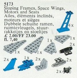 Space Wings, Sloping Frames, Space Motors and Seats