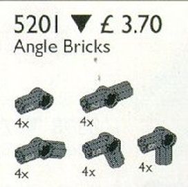 20 Technic Angle Bricks Assorted