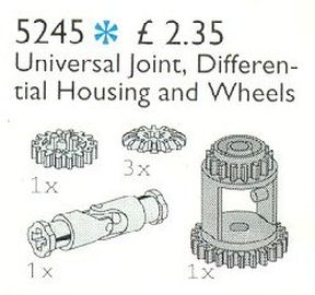 Universal Joint, Differential Housing and Gear Wheels