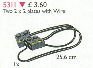 Two 2x2 Plates with Wire, 25.6cm