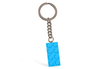 Light Blue Brick Key Chain