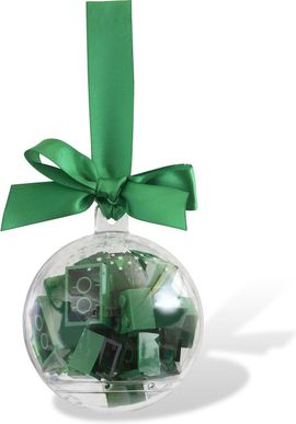 Holiday Bauble with Green Bricks